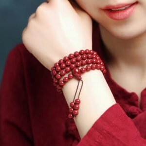 Zijin Cinnabar Bracelet